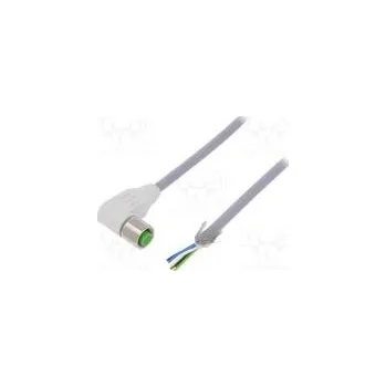 elektrický kabel Připojovací kabel M12 PIN 5 úhlový 5m zástrčka 60VAC PVC