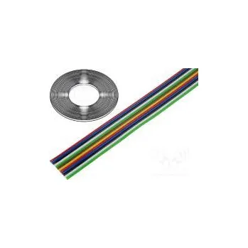 elektrický kabel Vodič plochý kabel licna Cu 12x0,12mm2 PVC 300V 50m