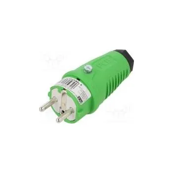 Elektrická zásuvka Konektor napájecí AC vidlice zástrčka 2P+PE 250VAC 16A PIN 3