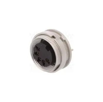 Elektrická zásuvka Konektor M16 zásuvka do panelu,matice zepředu,zkroucený IP40