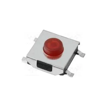 vypínač Mikrospínač TACT SPST-NO Polohy 2 0,05A/12VDC SMT není 1,6N