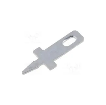 Elektronická součástka Faston plochý 2,8mm 0,5mm kolík THT Celk.dél 12,5mm přímý