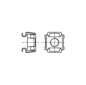 Matice Matice klecová M4 nerezavějící ocel A2 BN 3307