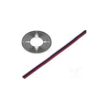 elektrický kabel Vodič plochý kabel licna Cu 4x0,35mm2 PVC 150V 50m