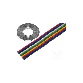 elektrický kabel Vodič plochý kabel licna Cu 10x0,5mm2 PVC 150V 50m