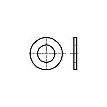 podložka Podložka kulatá M4 D=9mm h=0,8mm měď DIN 125A BN 584