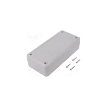Rozvaděč Kryt univerzální X 89mm Y 189mm Z 50mm ABS světle šedá