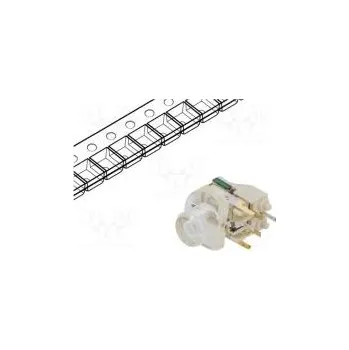 vypínač Mikrospínač TACT SPST-NO Polohy 2 0,05A/12VDC THT LED 1,56N