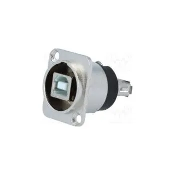 Elektrická zásuvka Adaptér USB A zásuvka-zezadu,USB B zásuvka-zepředu FT kov