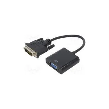 Počítačové příslušenství Adapter D-Sub 15pin HD socket,DVI-D (24+1) plug 0.2m black