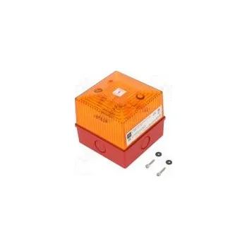 Signalizace záběru Signalizátor optický zábleskové světlo jantarová FL40 230VAC