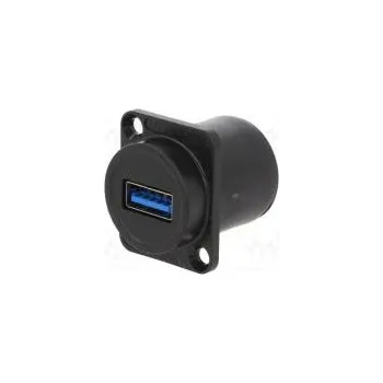 Elektrická zásuvka Adaptér USB A zásuvka-zepředu,USB AB micro zásuvka-zezadu EH