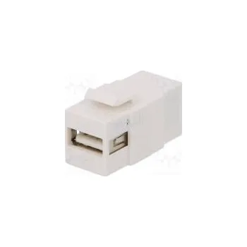 Elektrická zásuvka Zásuvka adaptér zásuvka x2 USB A zásuvka,USB B zásuvka přímý