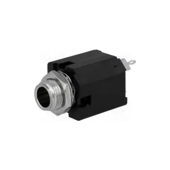 Elektrická zásuvka Zásuvka Jack 6,35mm zásuvka stereo přímý do panelu pájení