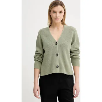 Dámský svetr Bavlněný kardigan Marc O'Polo dámský, zelená barva, 506605961069 91X, vel. L