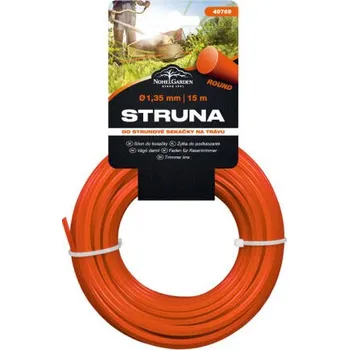 Struna do sekačky struna do sekaček 2,4mm*15m, kulatá, oranžová, 49778