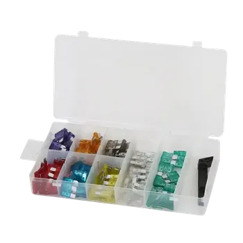 Autopojistky ROOKS Sada standardních pojistek 97 ks 3A 5A 7,5A 10A 15A 20A 25A 30A RKS OK-03.1005