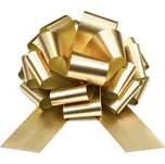 PartyDeco Dekorační mašle zlatá 40 cm