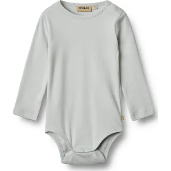 Kojenecký body Dětské body s dlouhým rukávem z bio bavlny a modalu Lotta Soft blue Wheat Velikost: 62