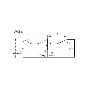 Pilový pás PILOUS Pilový pás na dřevo kmenový bimetal 3175x27x0,9 z=3 t=8,3