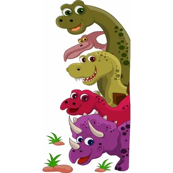 Samolepící dekorace Dinosauři kamarádi samolepka na zeď - XXXL