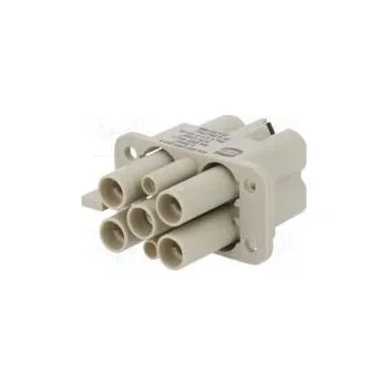 Síťový konektor Konektor HDC zásuvka Han Q PIN 6(4+2) Compact