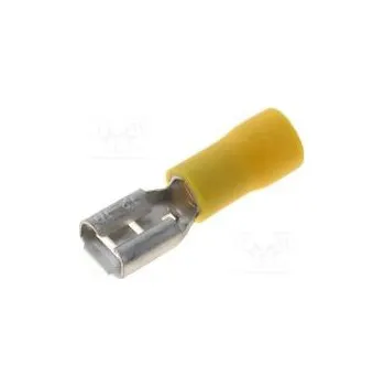 Faston plochý 6,3mm 0,8mm zásuvka 4÷6mm2 krimpovací na kabel