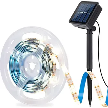 LED páska Light LED solární pásek SMD3528 IP44 teplá bílá, 3 metry (Solární LED pásek 3 metry )