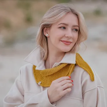 Šátek Merino šátek šála Název: Zlatý déšť