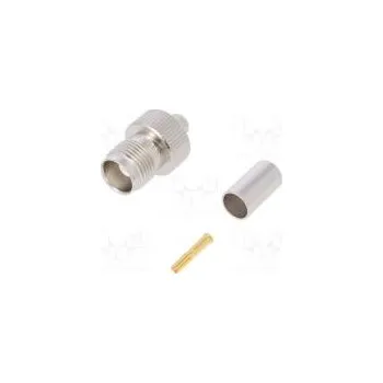 Elektrická zásuvka Zástrčka TNC zásuvka přímý 50Ω krimpovací na kabel teflon