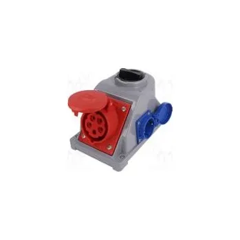 Konektor napájecí AC třífázové zásuvka zásuvka 16A 400VAC
