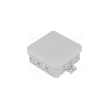 Elektroinstalační krabice Kryt propojovací krabice X 85mm Y 85mm Z 37mm na stěnu IP55