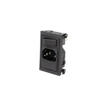 Elektrická zásuvka Konektor napájecí AC zásuvka vidlice 10A 250VAC IEC 60320