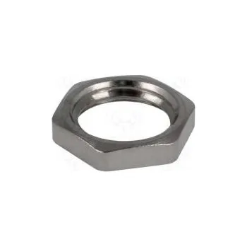 Matice Matice M12 mosaz nikl 15mm Stoupání 1,5