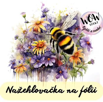 Nažehlovačky na fólii Nažehlovačka na fólii, VČELA, 4,8x5,2 cm /ks