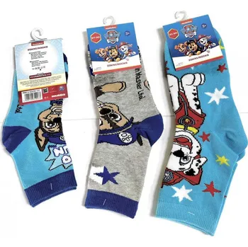 Ponožky Tlapková Patrola 131 modrý mix Velikost: 23-26