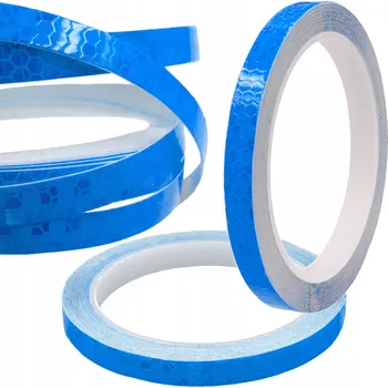 Reflexní samolepicí páska 1 cm x 8 m - dlouhá modrá