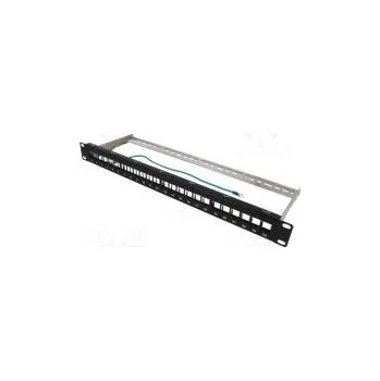 Patch panel Patch panel Keystone Barva černá Počet portů 24