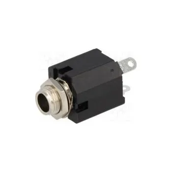 Elektrická zásuvka Zásuvka Jack 6,35mm zásuvka mono přímý do panelu pájení