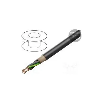 elektrický kabel Vodič NYY kulatý drát Cu 4G6mm2 PVC černá 0,6/1kV