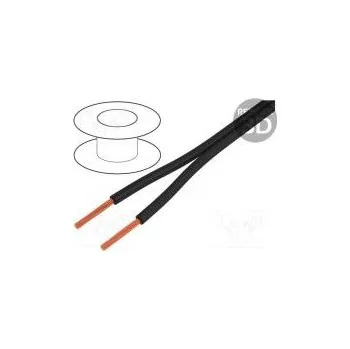 elektrický kabel Vodič SILI-ZW licna Cu 2x0,25mm2 silikon černá 300V -50÷90°C
