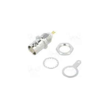 Elektrická zásuvka Zásuvka BNC zásuvka přímý 50Ω pájení do panelu,matice zezadu