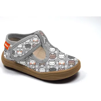 Dívčí obuv Dětské bačkůrky Milami BF5-ZAC52-04A Grey 24