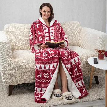 deka decoDoma Televizní pytel s beránkem LENNY 150 x 180 cm červená