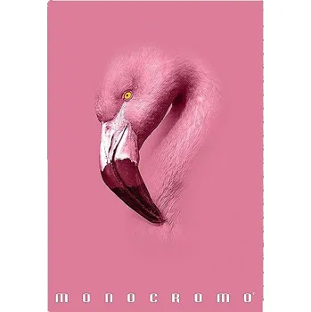 PIGNA Monocromo Pink A4 šitý, linkovaný, náhodný motiv