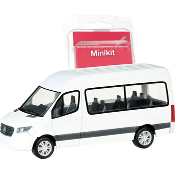 Modelová železnice Herpa 013468 H0 model autobusu Mercedes Benz Sprinter Bus horní střecha, bílá