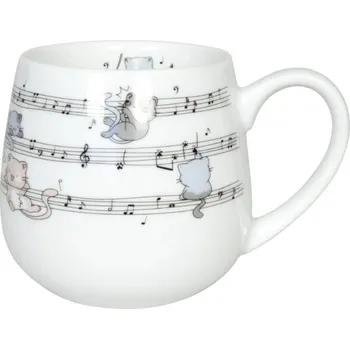 Könitz porcelán, Německo KP - Porcelánový hrnek Buclák Lovely Cats - Musical - 420ml