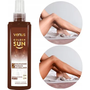 Přípravek na opalování VENUS GOLDEN SUN - DVOUFÁZOVÁ MLHA NA OPALOVÁNÍ SPF 25