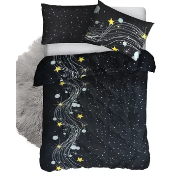 Povlečení HW Logistic s.r.o. Nebesa 140 x 220, 70 x 90 cm zipový uzávěr