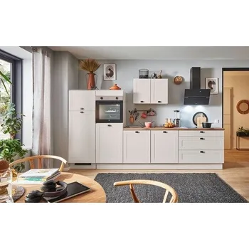 Kuchyňská linka Kuchyňská linka se spotřebiči, dřezem a dřezovou baterií Naturel 320x60x92 cm mat matná kašmírově šedá 680PKW5320G2L